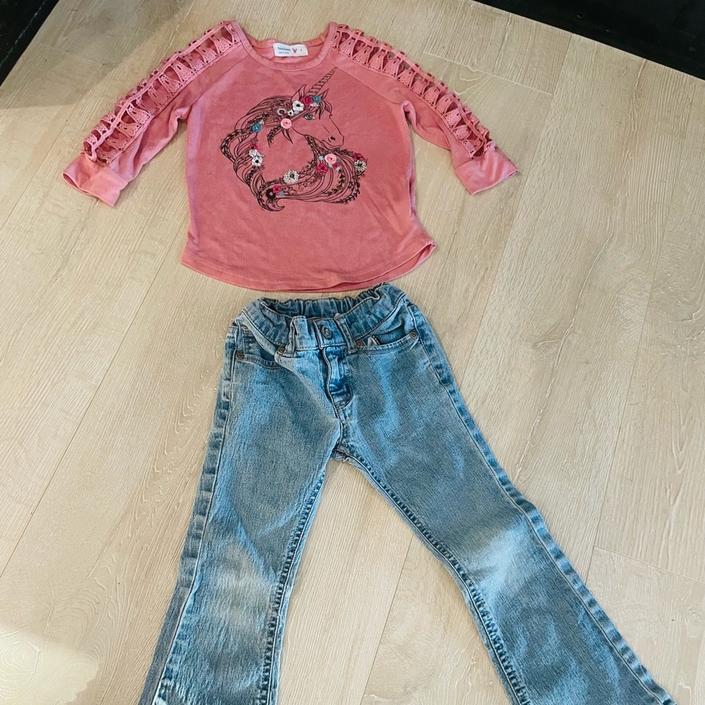 Girls jeans and shirt